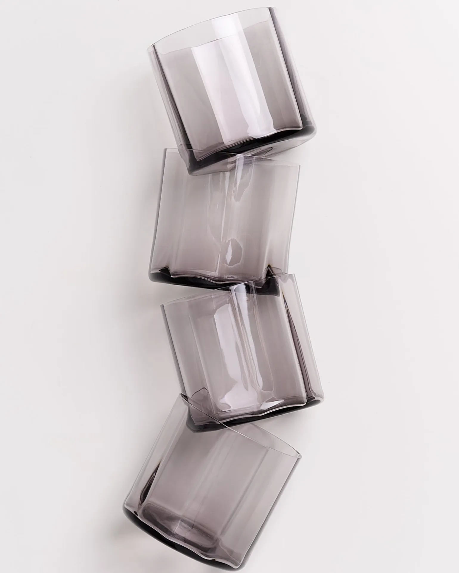 Joia Glas klein flower grau