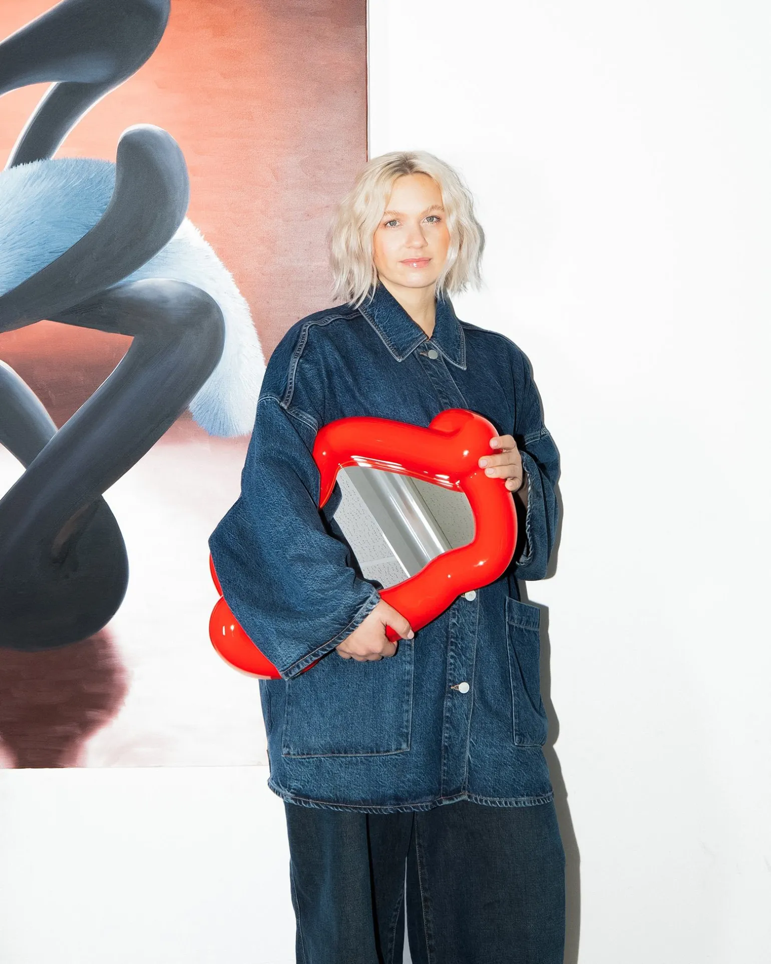 MaM x Ju Schnee Spiegel rot