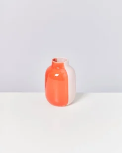 Nuno Vase M half coral rosé
