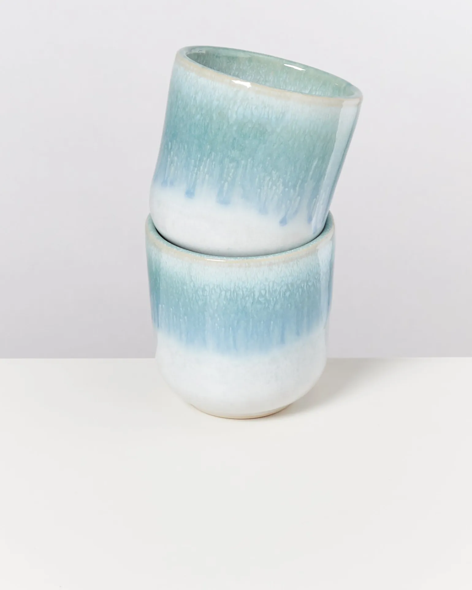 Alcachofra Becher klein grünblau