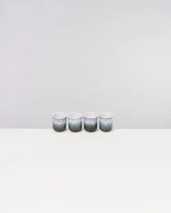 Alcachofra Espressobecher schwarzblau 4er-Set