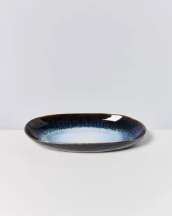 Alcachofra Servierplatte L schwarzblau