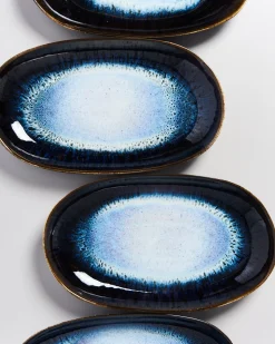 Alcachofra Servierplatte L schwarzblau