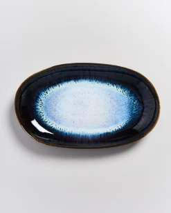 Alcachofra Servierplatte L schwarzblau
