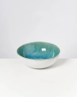 Alcachofra Servierschale grünblau