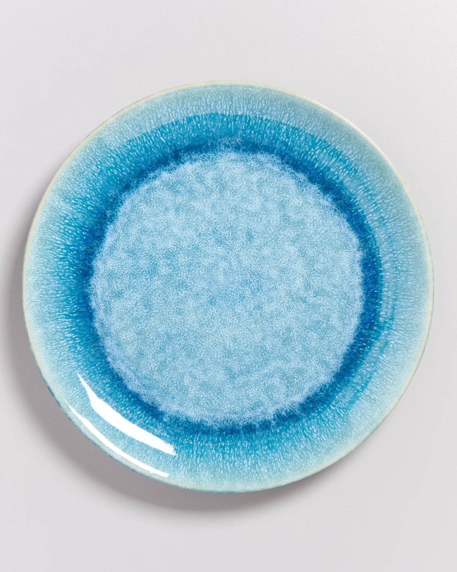 Alcachofra Teller groß grünblau