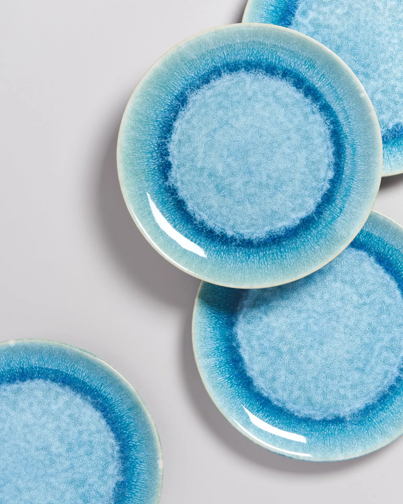 Alcachofra Teller groß grünblau