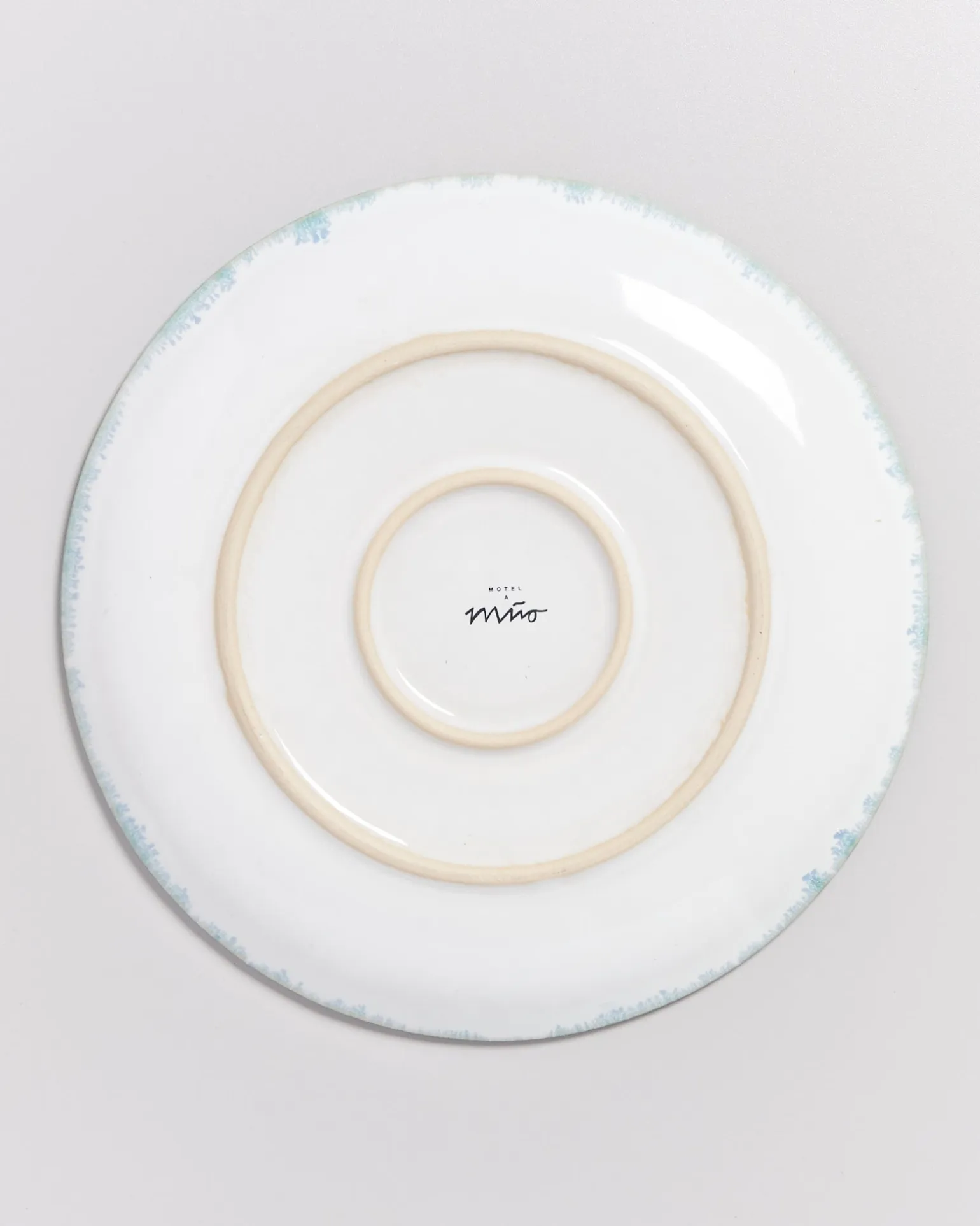 Alcachofra Teller groß grünblau