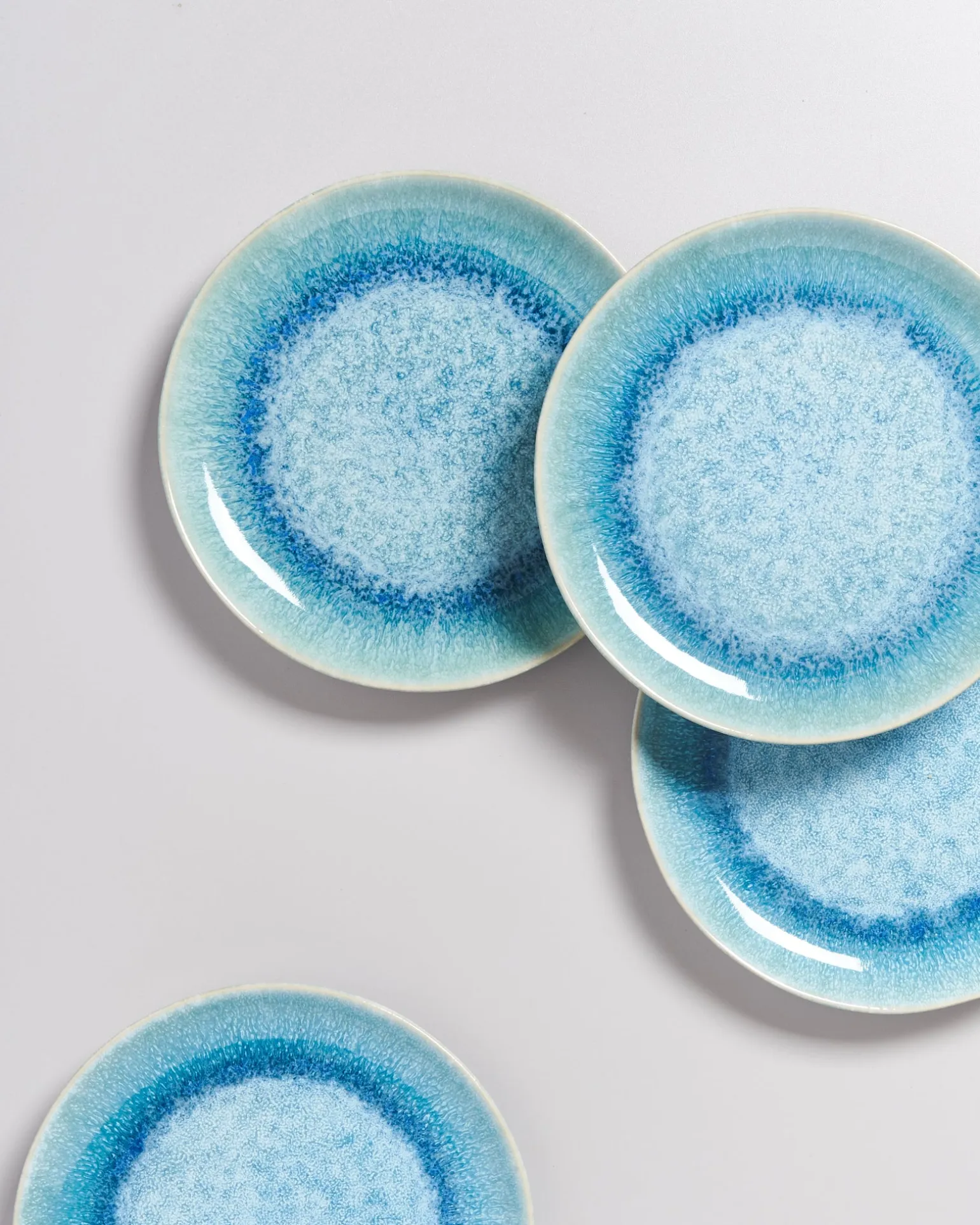 Alcachofra Teller klein grünblau
