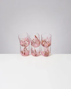 Alegria Glas groß bernstein rosa 6er-Set