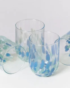 Alegria Glas groß blau 4er-Set