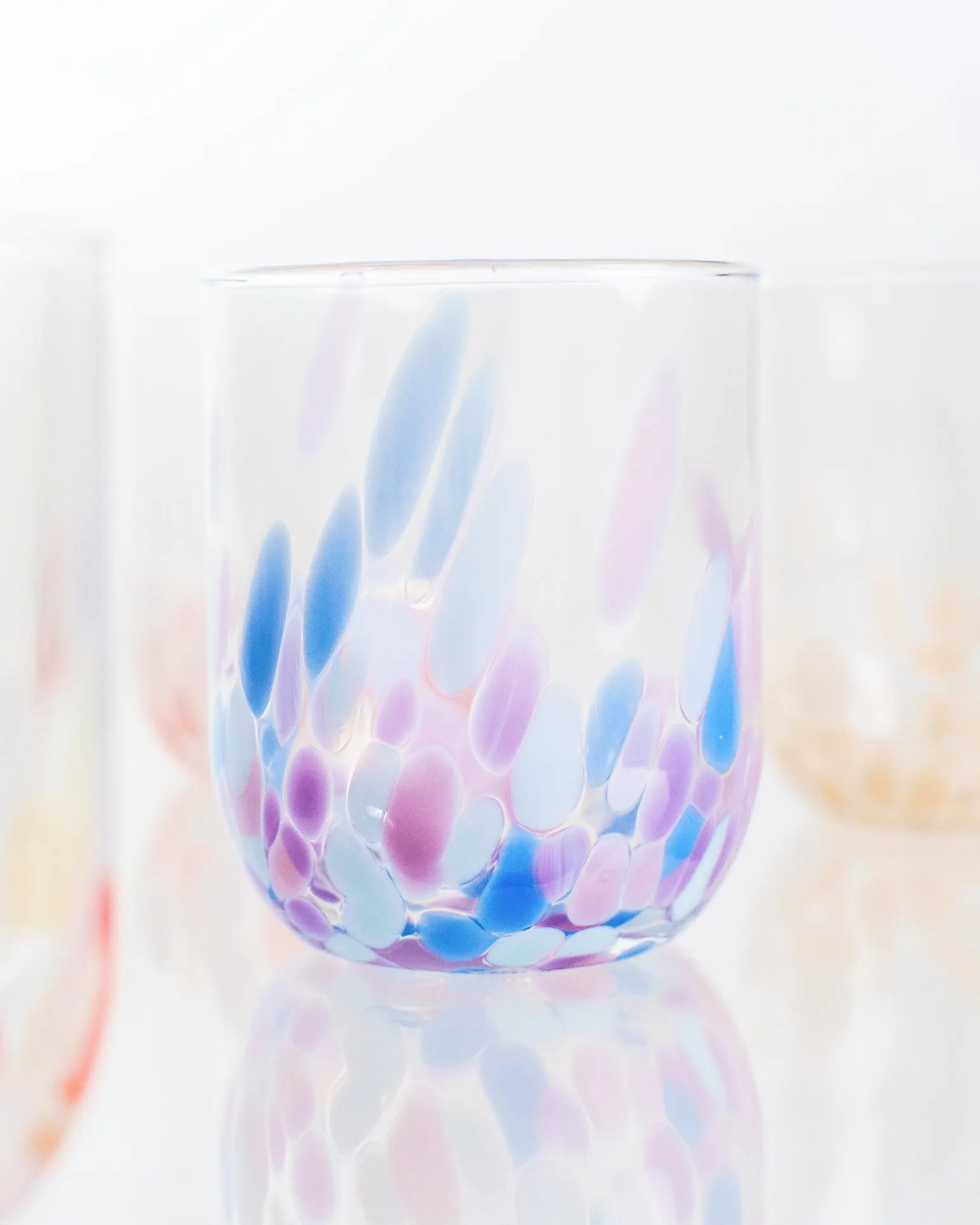 Alegria Glas groß lila blau