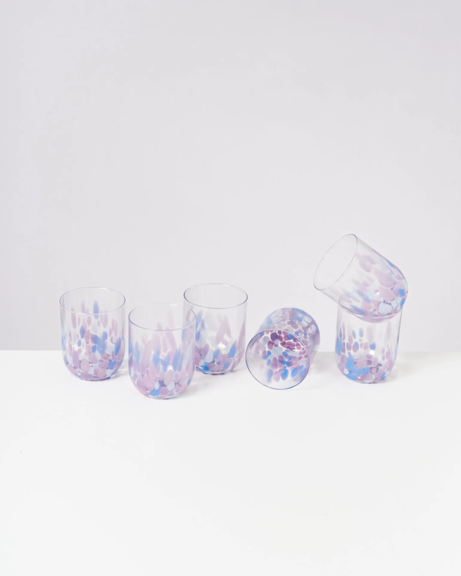 Alegria Glas groß lila blau