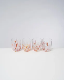 Alegria Glas groß rosé coral 4er-Set