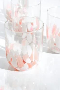 Alegria Glas groß rosé weiß