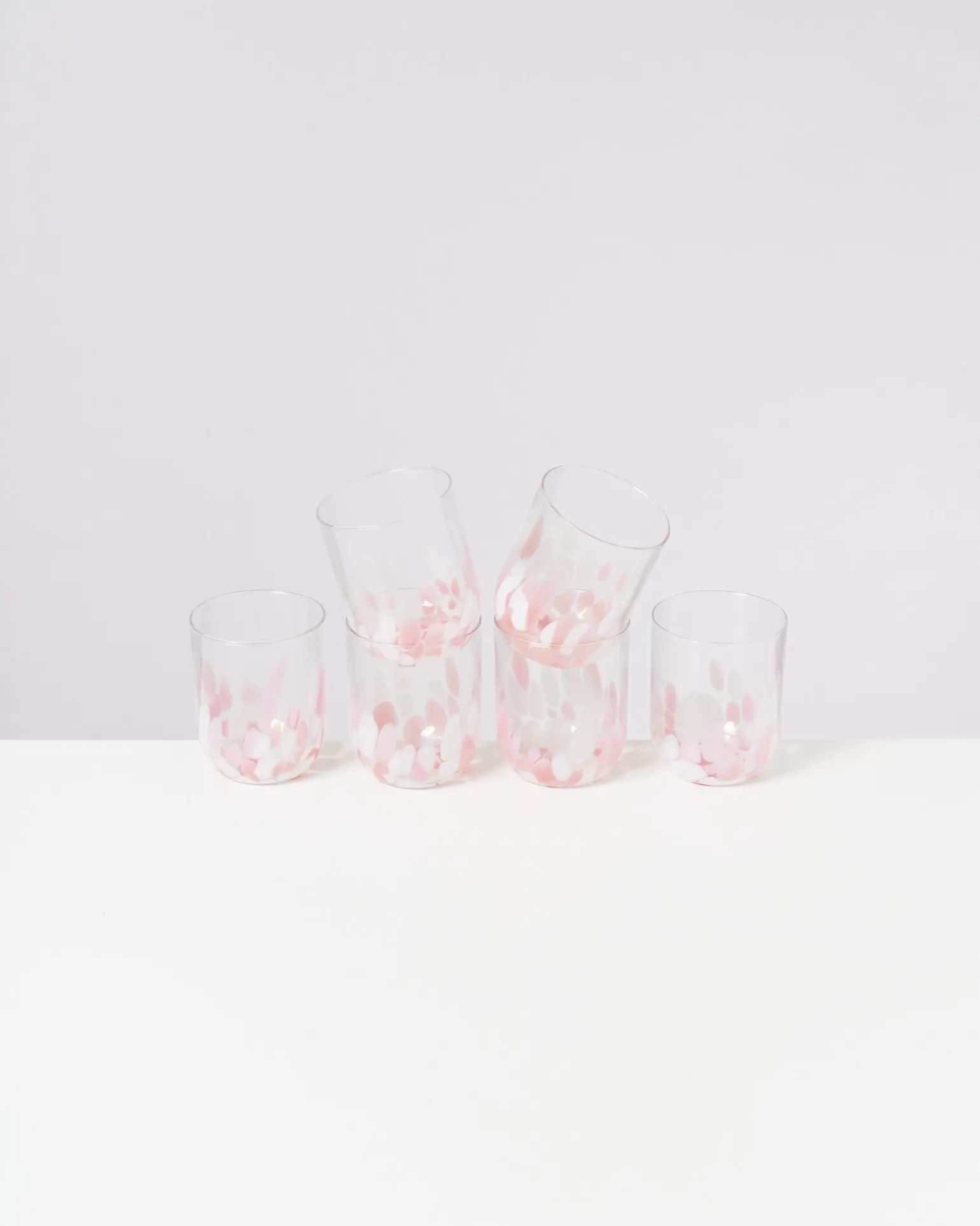 Alegria Glas groß rosé weiß