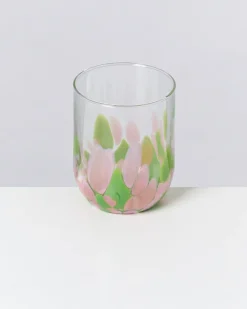 Alegria Glas groß rosa grün