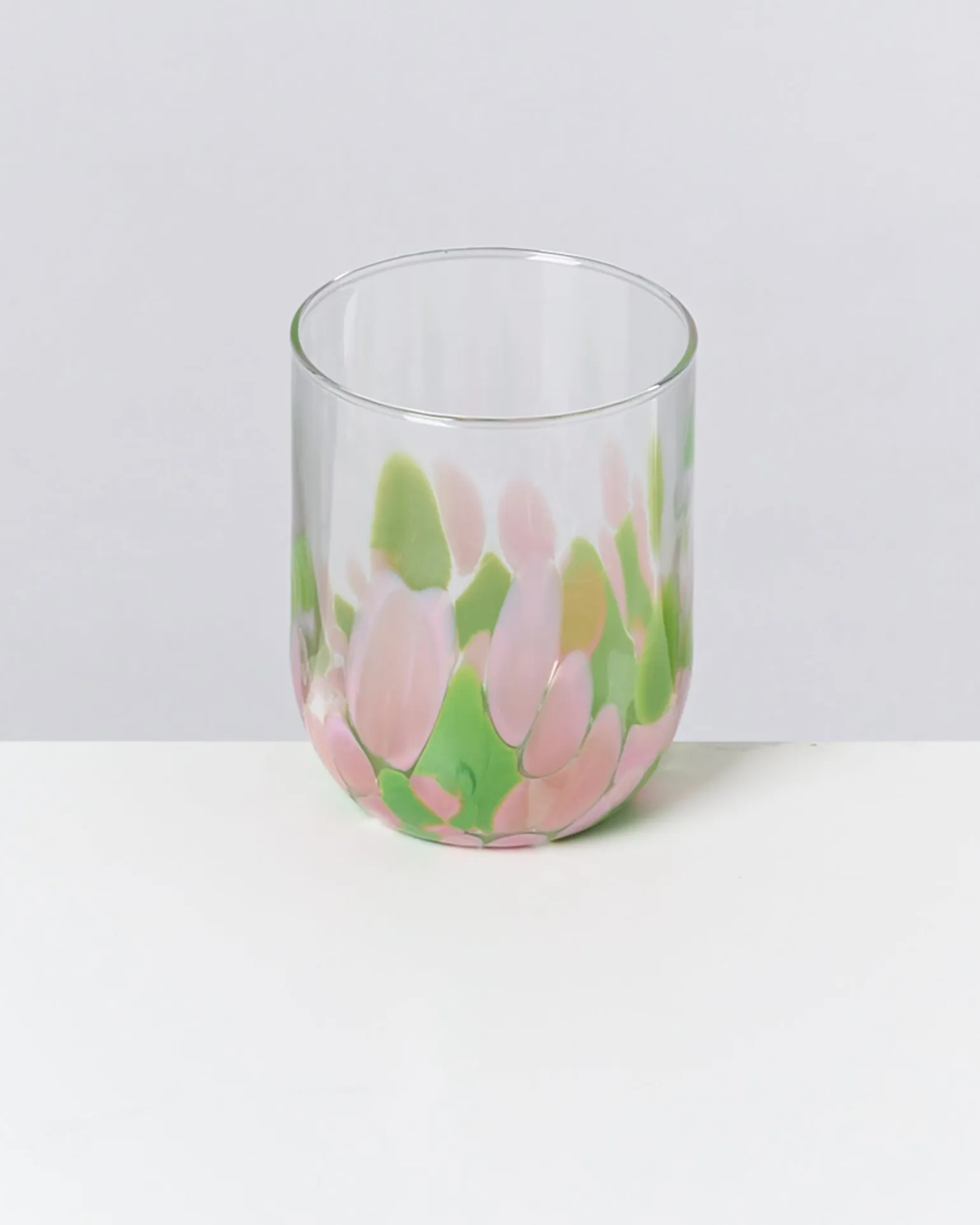 Alegria Glas groß rosa grün