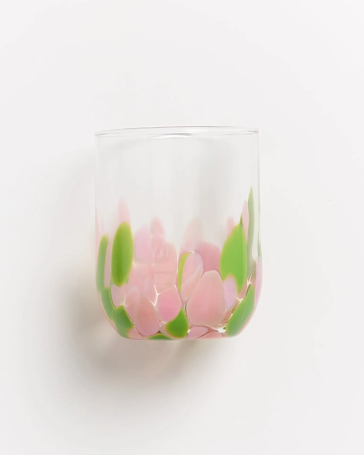 Alegria Glas groß rosa grün