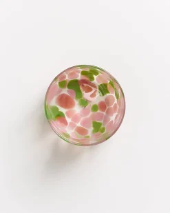 Alegria Glas groß rosa grün