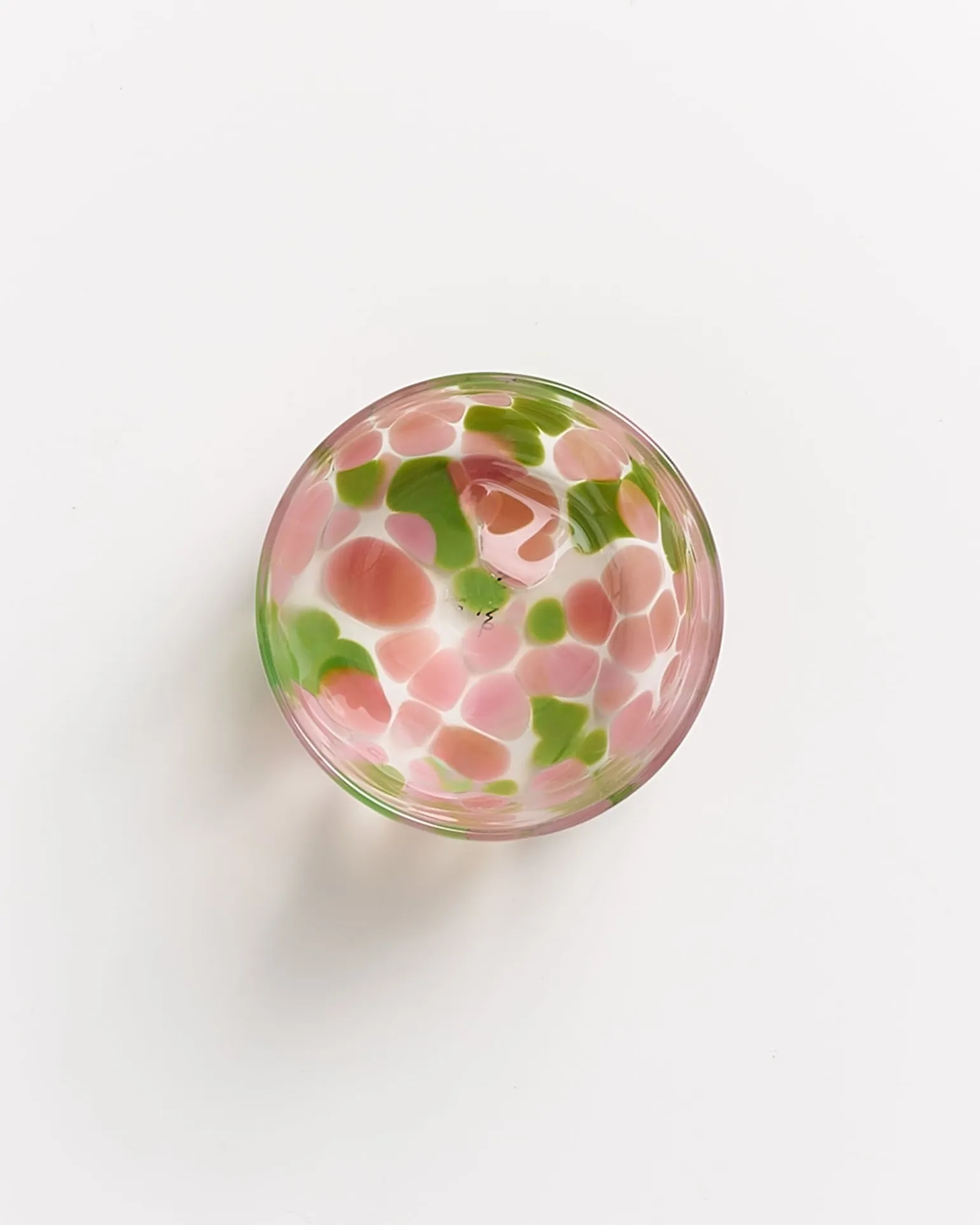 Alegria Glas groß rosa grün