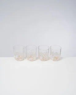Alegria Glas groß sand 4er-Set