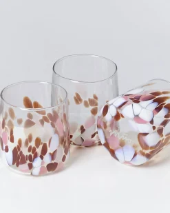 Alegria Glas klein bernstein rosa