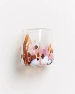 Alegria Glas klein bernstein rosa
