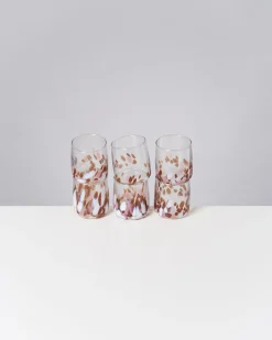 Alegria Glas klein bernstein rosa 6er-Set