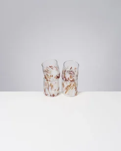 Alegria Glas klein bernstein sand 4er-Set