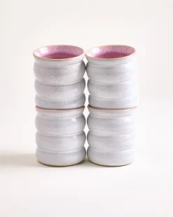 Areia Becher groß bubble rosé 4er-Set