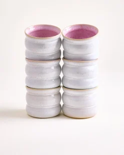 Areia Becher klein bubble rosé 6er-Set
