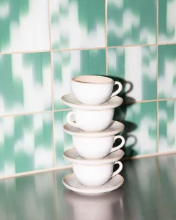 Areia Cappuccinotasse & Untertasse klein classic sand 4er-Set
