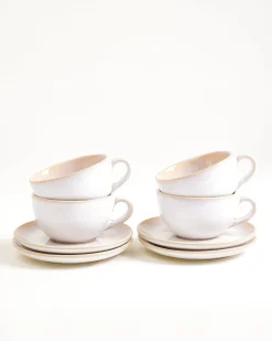 Areia Cappuccinotasse & Untertasse klein classic sand 4er-Set