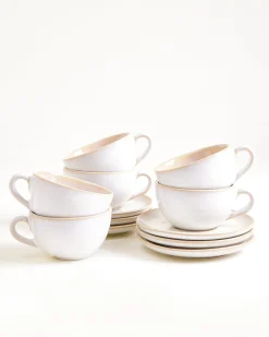 Areia Cappuccinotasse & Untertasse klein classic sand 6er-Set