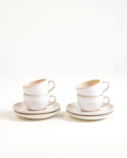 Areia Espressotasse & Espressountertasse classic sand 4er-Set