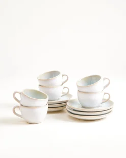 Areia Espressotasse & Espressountertasse classic azur 6er-Set