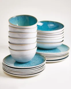 Areia Geschirr-Set aqua 24-teilig