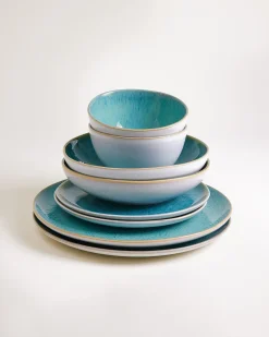 Areia Geschirr-Set aqua 8-teilig