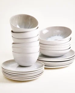 Areia Geschirr-Set grau 24-teilig