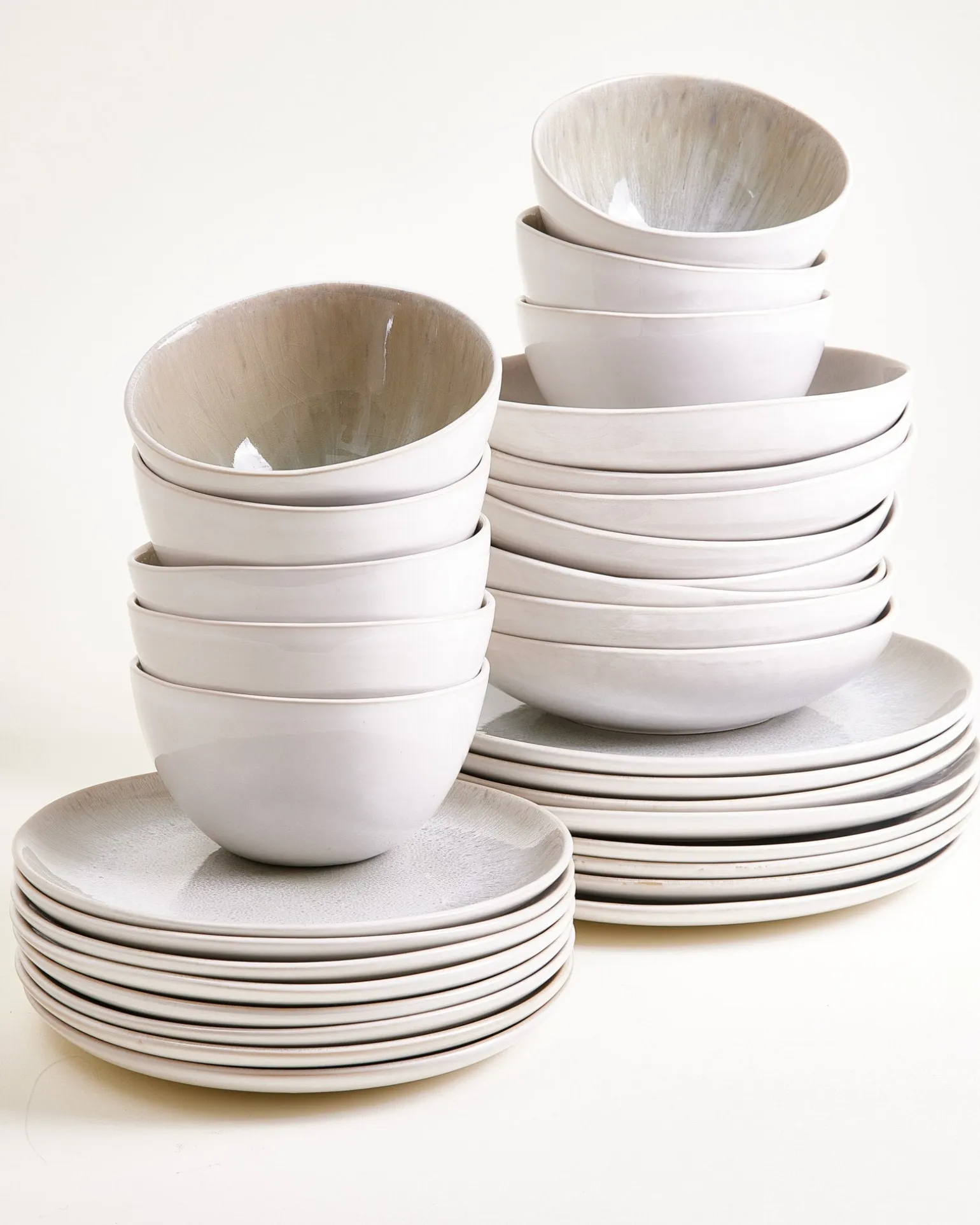 Areia Geschirr-Set grau 32-teilig