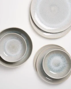 Areia Geschirr-Set modern grau 7-teilig