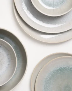 Areia Geschirr-Set modern grau 7-teilig