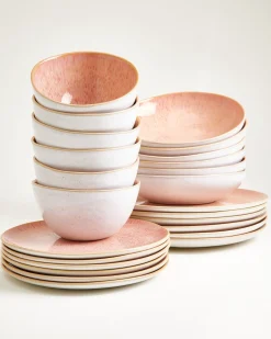 Areia Geschirr-Set pink 24-teilig