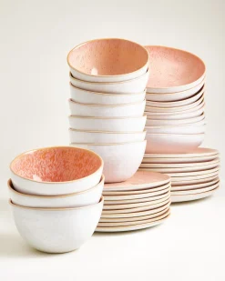 Areia Geschirr-Set pink 40-teilig