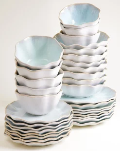 Areia Geschirr-Set shell azur 32-teilig