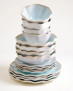 Areia Geschirr-Set shell azur 16-teilig