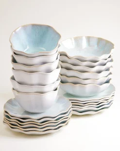 Areia Geschirr-Set shell azur 24-teilig