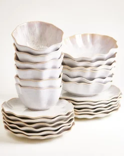Areia Geschirr-Set shell sand 24-teilig