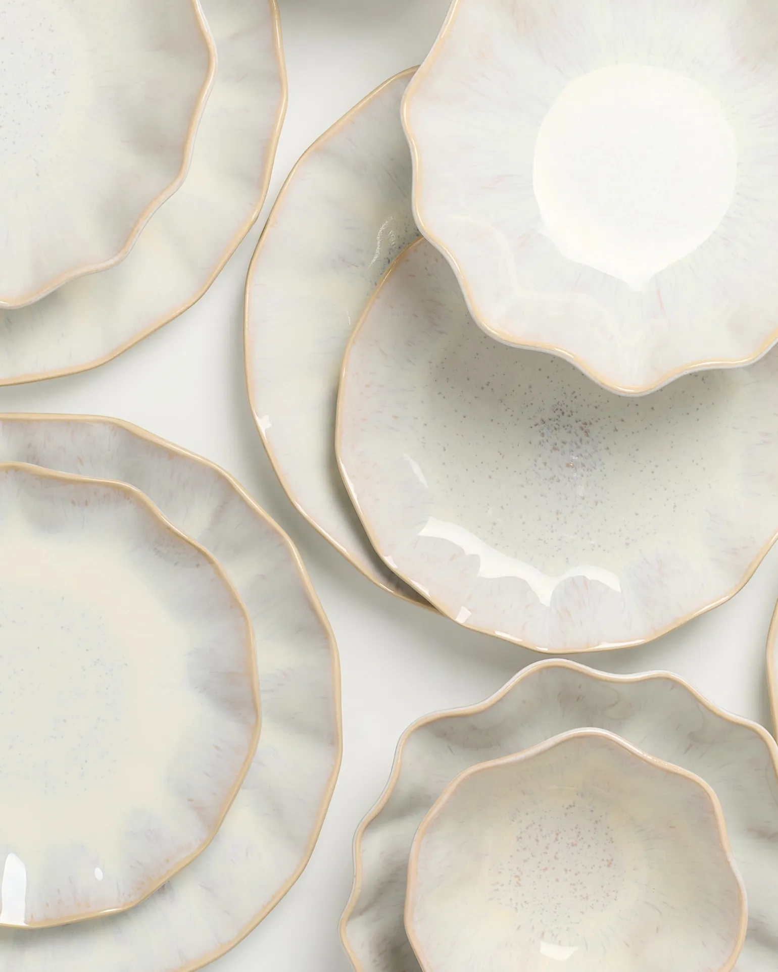 Areia Geschirr-Set shell sand 24-teilig